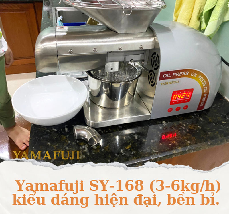 Máy ép dầu lạc Yamafuji SY-168 (3-6kg/h)