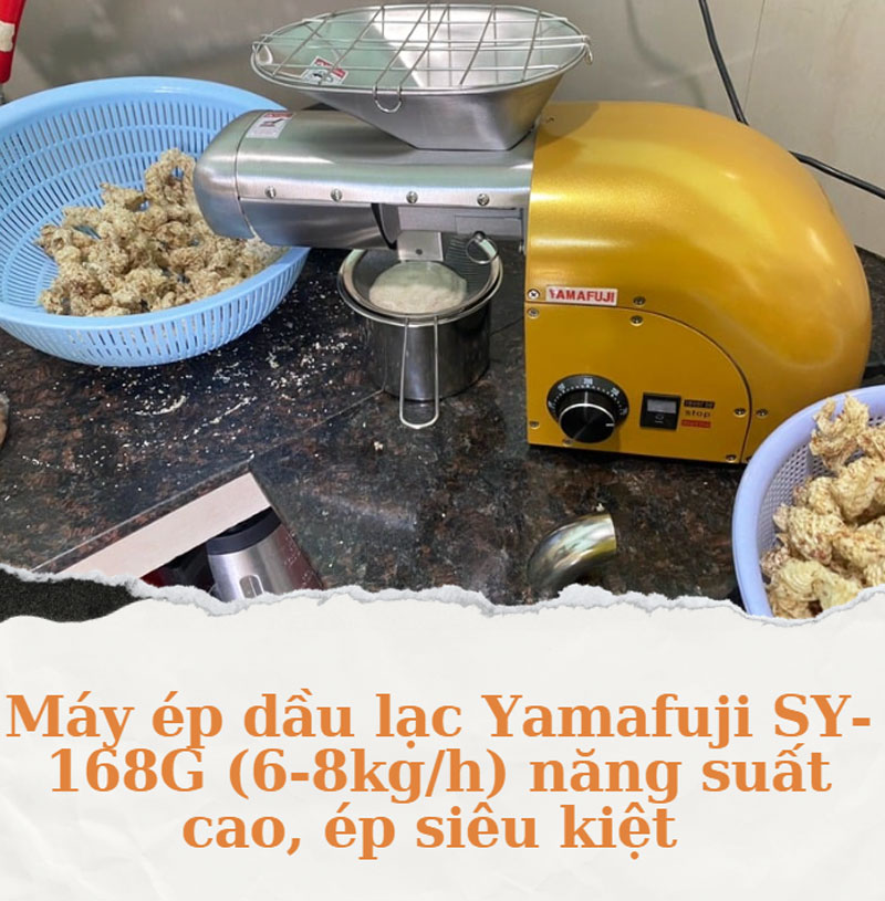 Máy ép dầu lạc Yamafuji SY-168G (6-8kg/h)