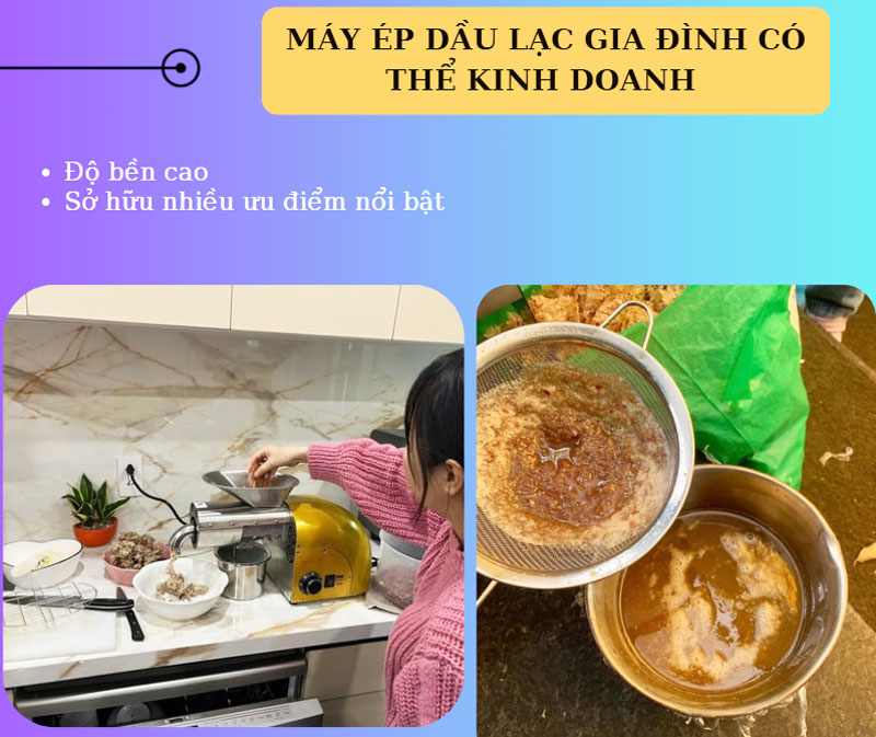 Máy ép dầu gia đình có thích hợp để sản xuất kinh doanh?