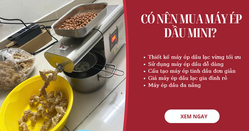 Tại sao nên mua máy ép dầu thực vật mini?