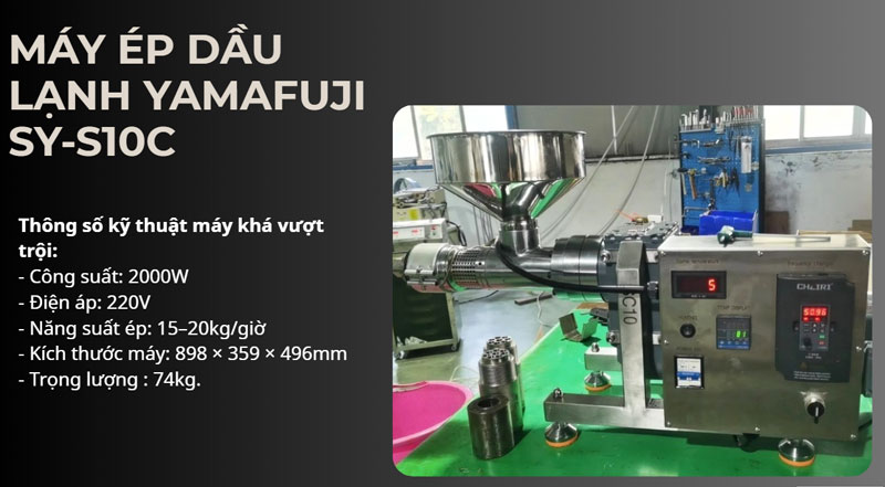 Máy ép dầu lạnh Yamafuji SY-S10C