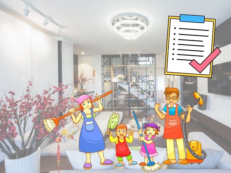 Cách dọn nhà đón Tết 2023