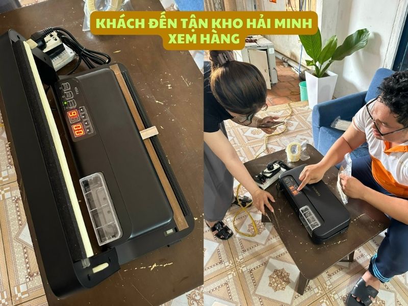 Bàn giao máy hút chân không mini Yamafuji P350A