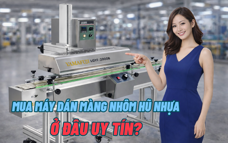 Mua máy dán màng nhôm hũ nhựa ở đâu uy tín?