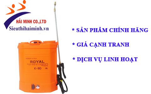 Máy phun thuốc Royal K-9D chất lượng tại Siêu thị Hải Minh