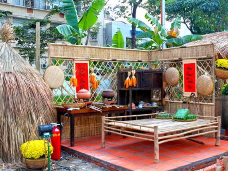 Trang trí sân vườn đón tết Quý Mão 2023