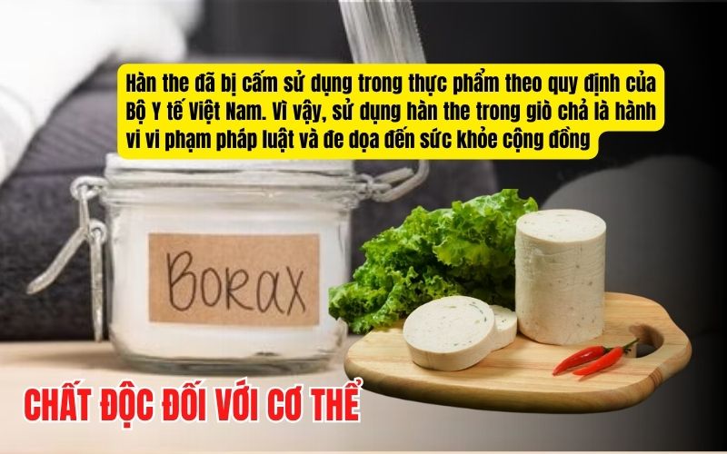 Hàn the là chất độc đối với cơ thể
