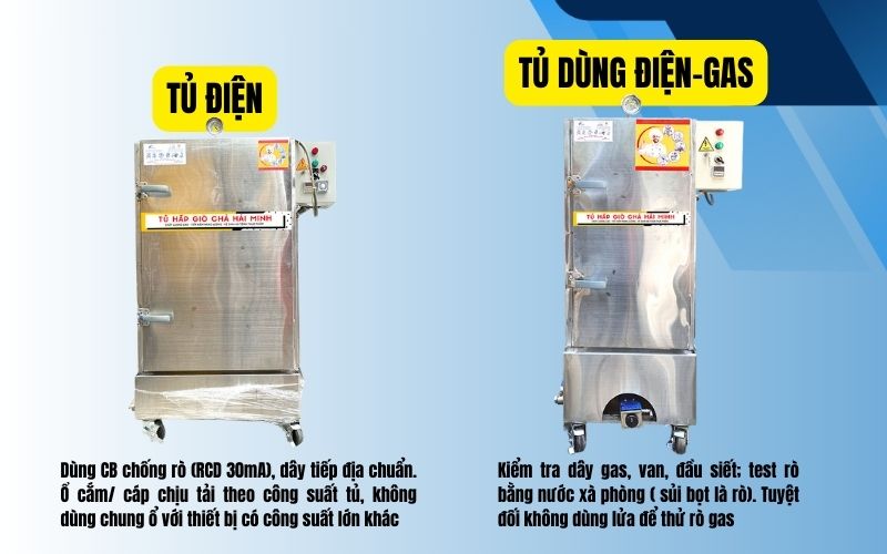 Một vài lưu ý quan trọng khi sử dụng tủ hấp giò chả