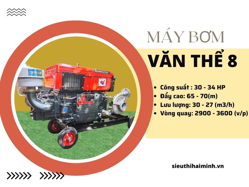 Máy bơm nước Diesel Văn Thể 8