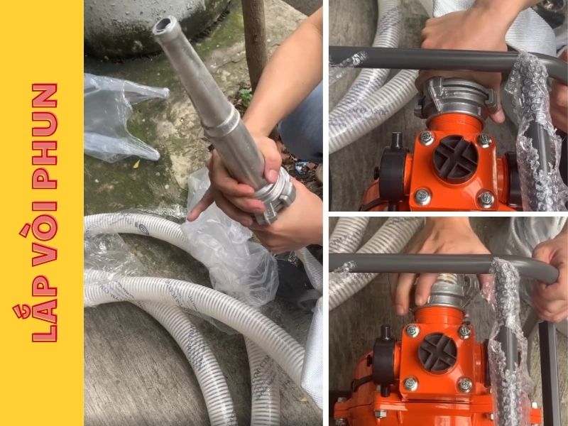 Lắp vòi phun cứu hoả