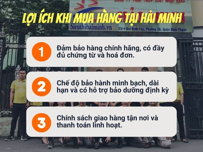 Lợi ích khi mua hàng tại Hải Minh