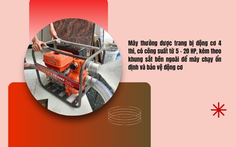 Máy bơm chữa cháy chạy xăng là gì?