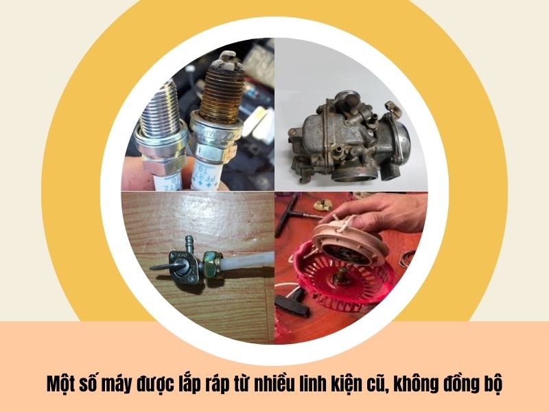 Một số máy được lắp ráp từ nhiều linh kiện cũ