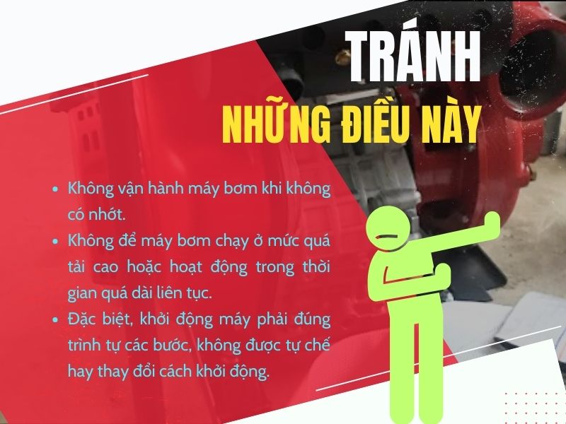 Tránh những điều này khi vận hành máy bơm chữa cháy chạy dầu