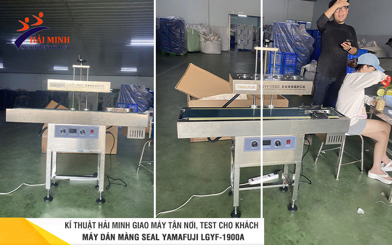 Máy dán màng seal Yamafuji phủ sóng khắp các xưởng sản xuất