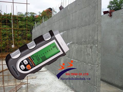 máy đo độ ẩm của tường bê tông trong xay dựng
