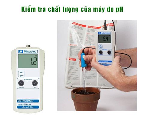 Kiểm tra chất lượng của máy đo pH