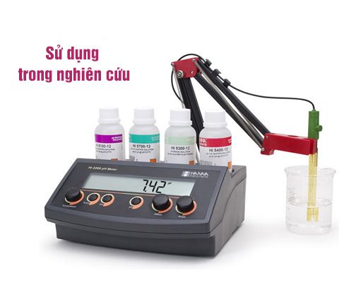 máy đo độ pH để bàn của Hanna ứng dụng trong nghiên cứu