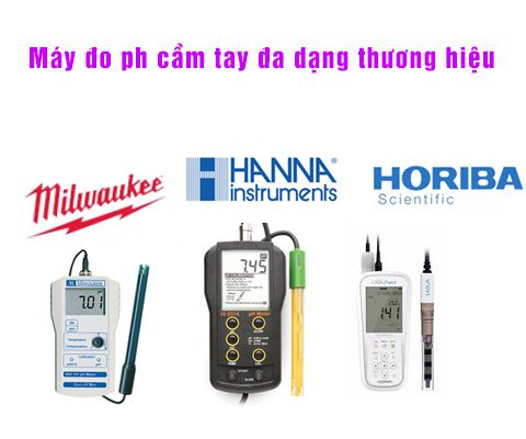 máy đo ph cầm tay đa dạng thương hiệu