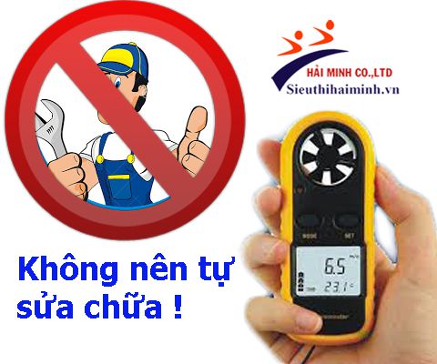không nên tự sửa chữa máy đo tốc độ gió