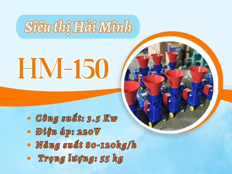 máy ép cám viên liền trục HM-150