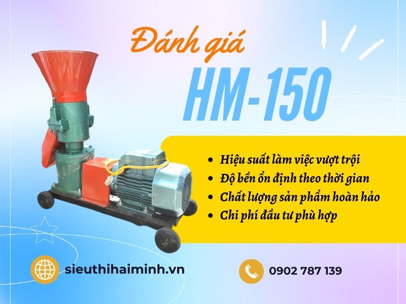 máy ép cám viên hm-150