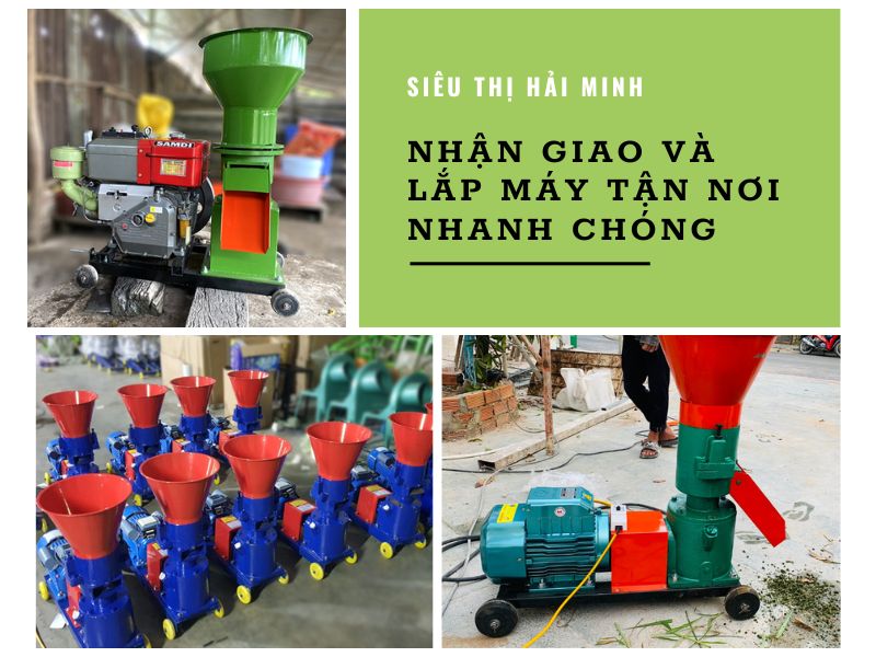 Nhận lắp đặt máy ép cám viên tận nơi cho bà con