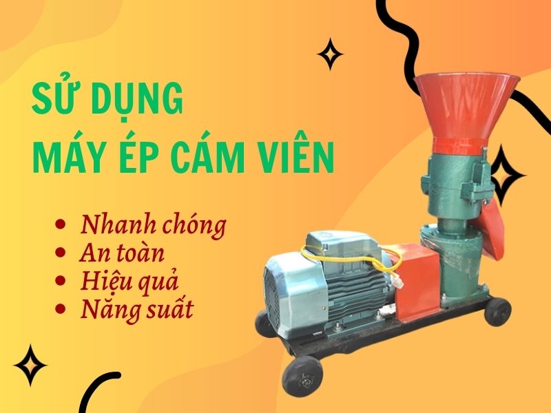 dùng máy ép cám viên cho ngành chăn nuôi