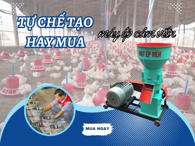 Tự chế tạo hay mua máy ép cám viên?