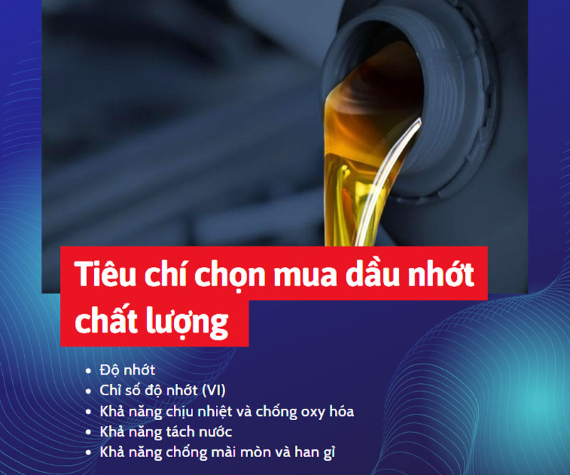 Tiêu chí chọn dầu nhớt tốt cho máy nén khí - Một số thương hiệu phổ biến