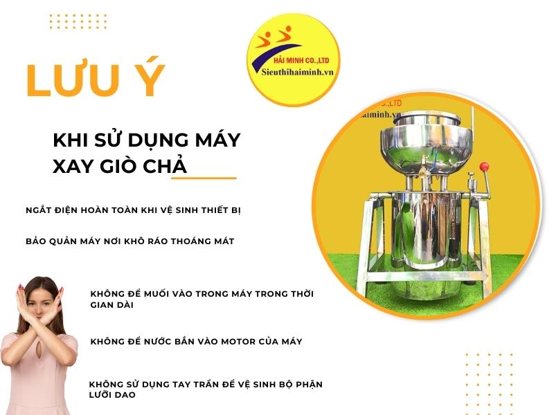 lưu ý khi sử dụng máy xay giò chả