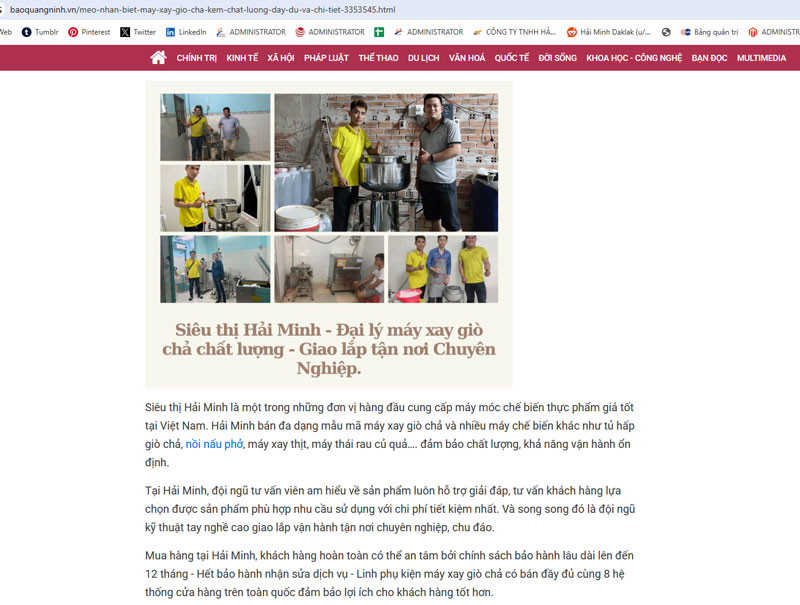 Thông tin liên hệ - Nhà bán máy xay giò chất lượng