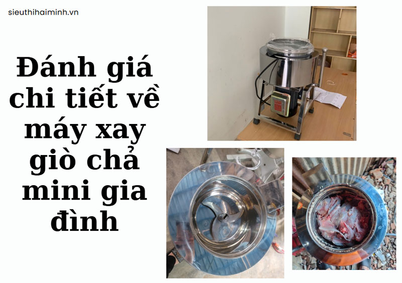 Đánh giá chi tiết về máy xay giò chả mini gia đình