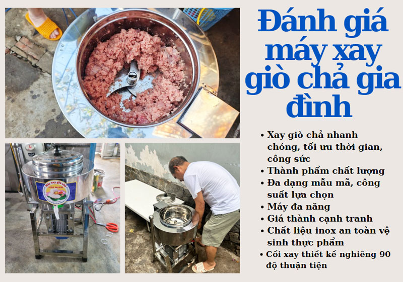 Đánh giá máy xay giò chả gia đình