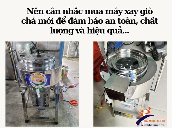 Có nên mua máy xay giò chả cũ, hàng thanh lý?