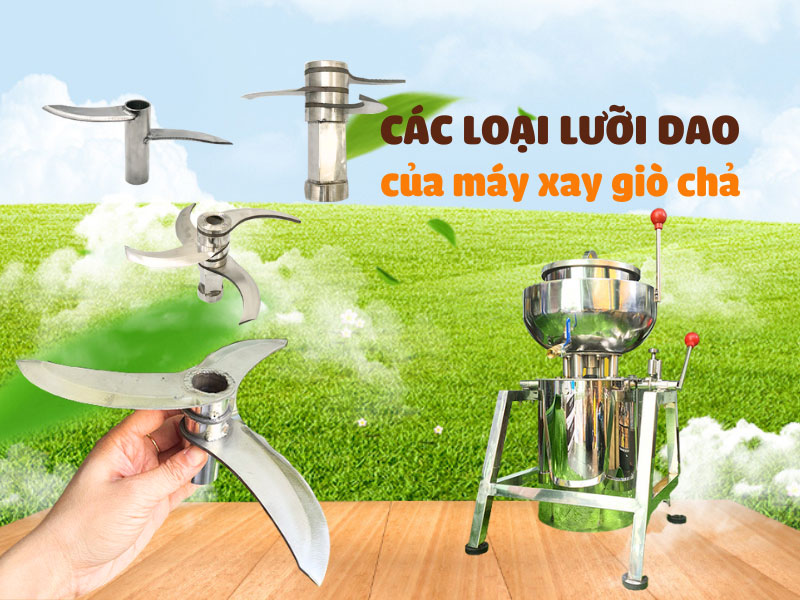 Làm gì khi thịt bị kẹt dưới dao của máy xay giò chả