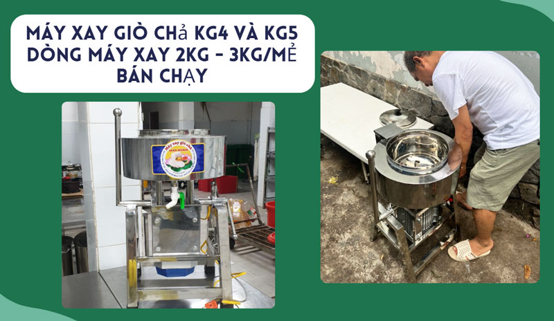 Review máy xay giò chả gia đình 1kg – 2kg - 3kg phổ biến hiện nay