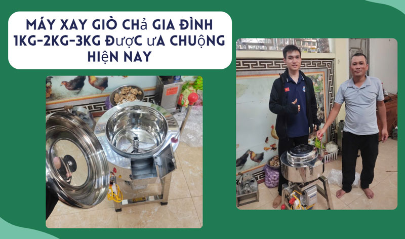 Máy xay giò chả gia đình 1kg-2kg-3kg được ưa chuộng hiện nay
