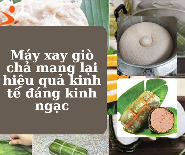 Máy xay giò chả mang lại hiệu quả kinh tế đáng kinh ngạc