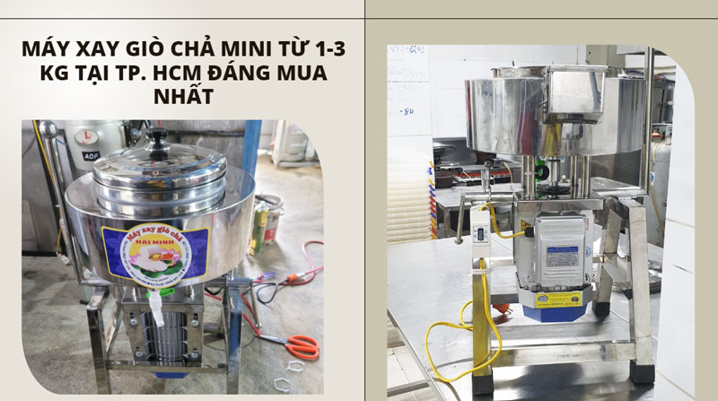 Máy xay giò chả mini từ 1-3 kg tại Tp. HCM đáng mua nhất