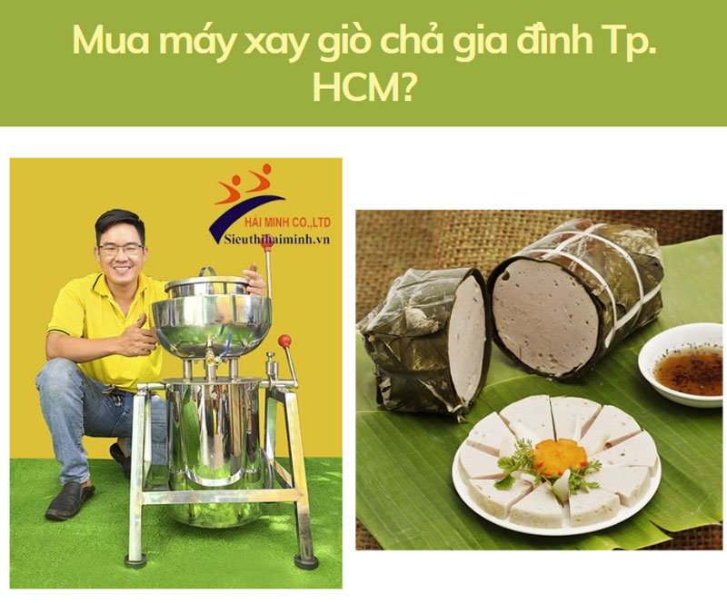Mua máy xay giò chả gia đình Tp. HCM?