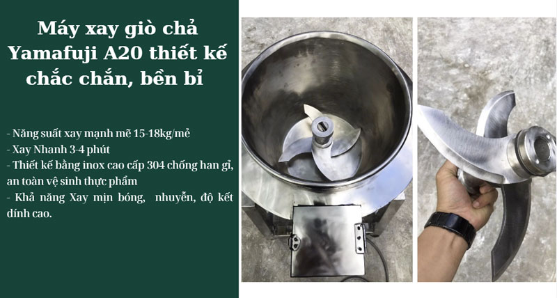 Máy xay thịt làm giò Yamafuji A20
