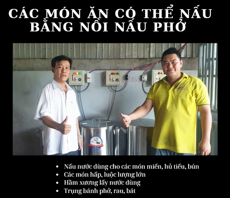 Các món ăn có thể nấu bằng nồi nấu phở