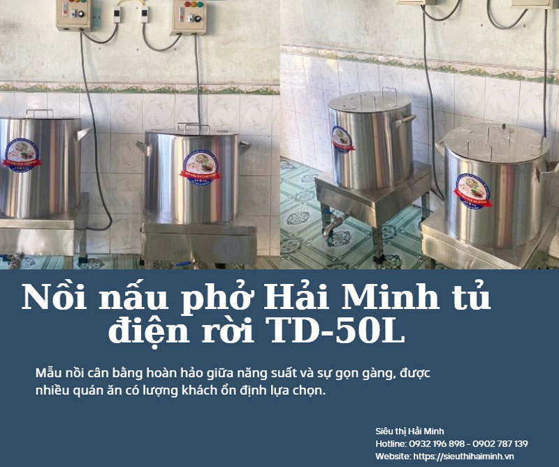 Top 3 mẫu nồi nấu phở điện tốt cho hàng quán nhỏ lẻ 