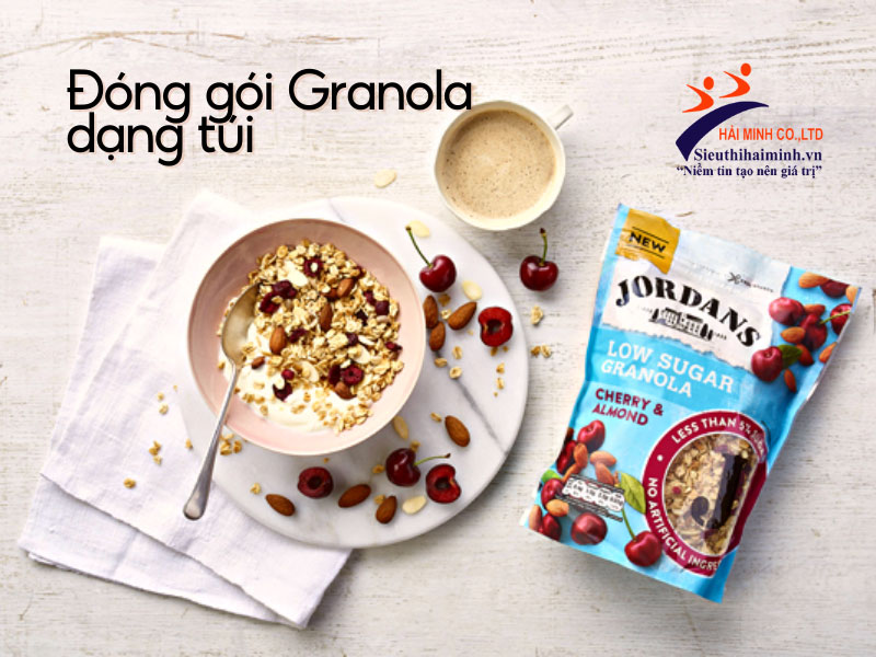Các dạng đóng gói granola cho các hộ kinh doanh