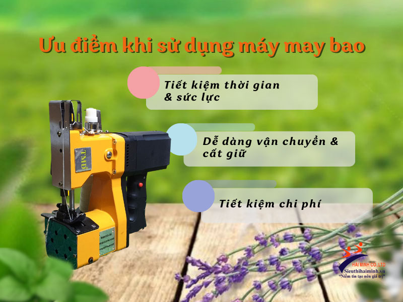 Máy khâu bao cầm tay -  lựa chọn thông minh cho nông dân