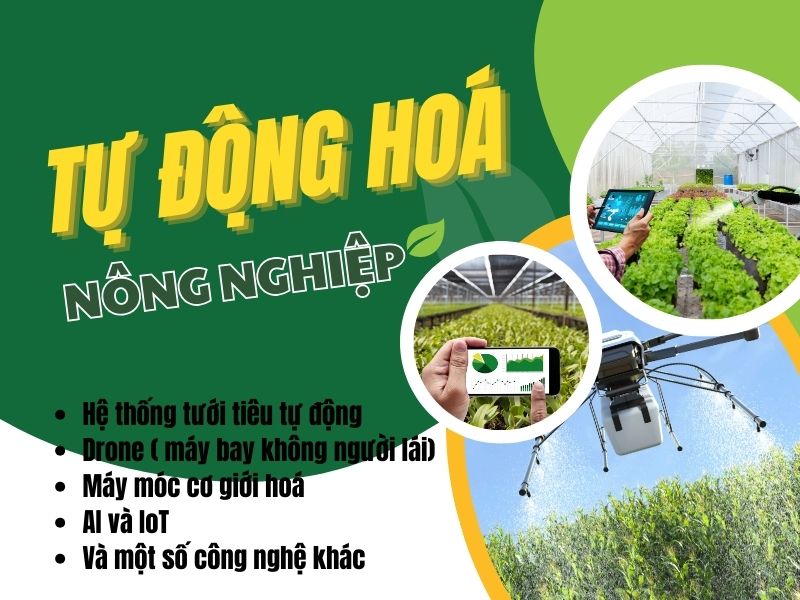 công nghệ tự động hoá trong nông nghiệp