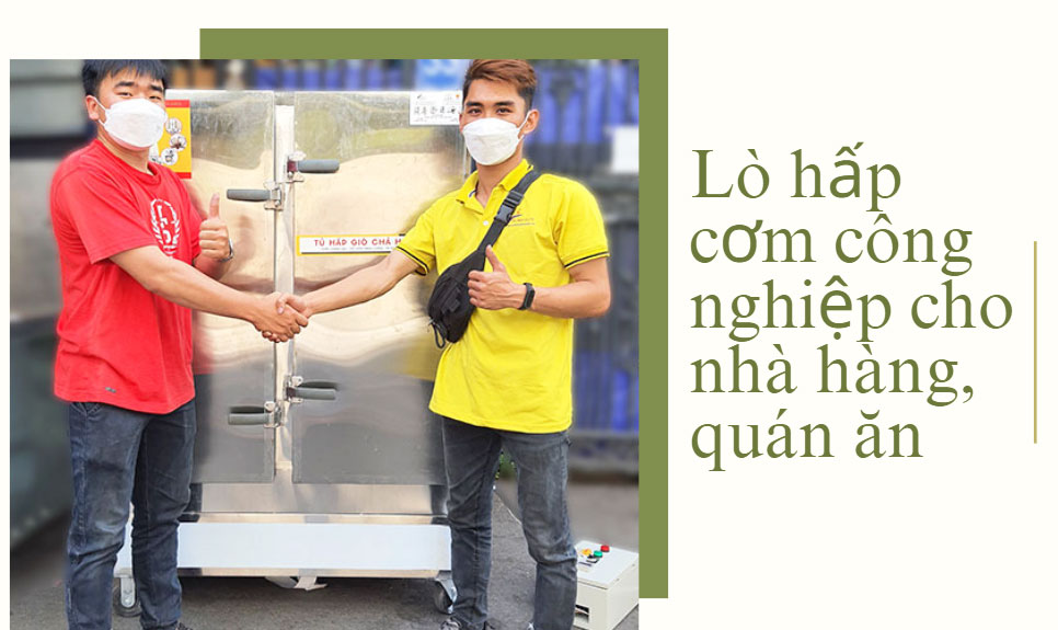 Lò hấp cơm công nghiệp cho nhà hàng, quán ăn