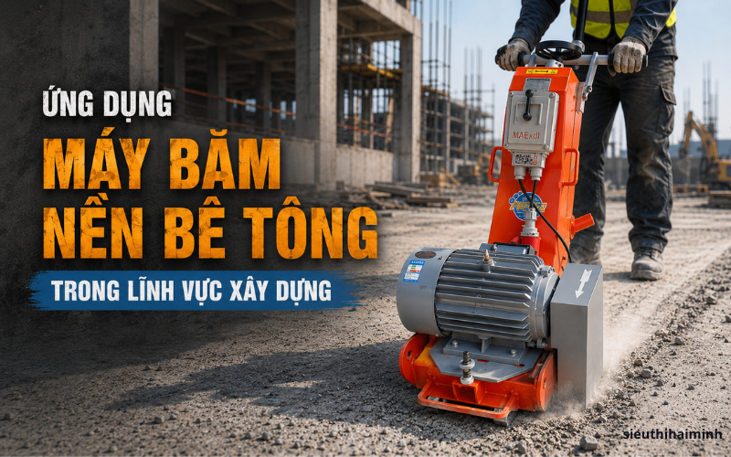 Ứng Dụng Máy Băm Nền Bê Tông Trong Lĩnh Vực Xây Dựng