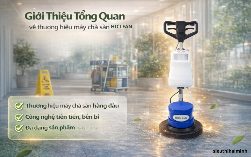 Giới thiệu tổng quan về thương hiệu máy chà sàn HiClean